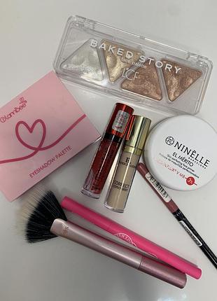 Набір декоративної косметики lcf, glambee, ninelle, patricia ledo, rimmel, cos