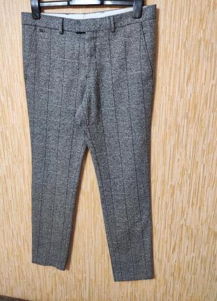 Теплые шерстяные брюки брюки классические унисекс р.48-50/l-xl