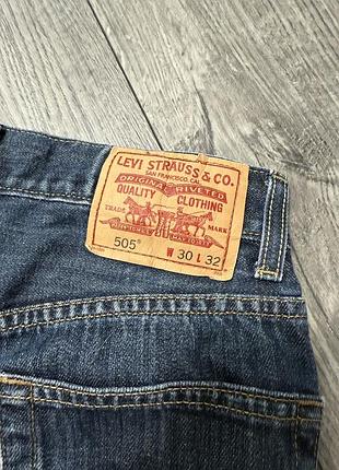 Джинси levi's 505 прямі сині w30 l32