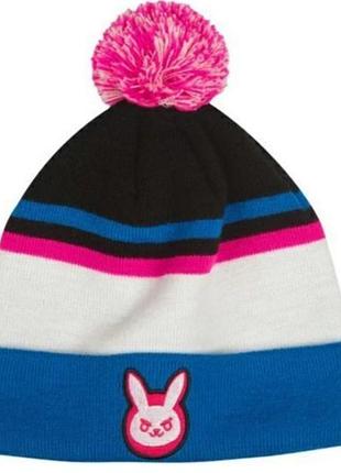 Геймерська шапка jinx overwatch d.va pom beanie (мерч blizzard)