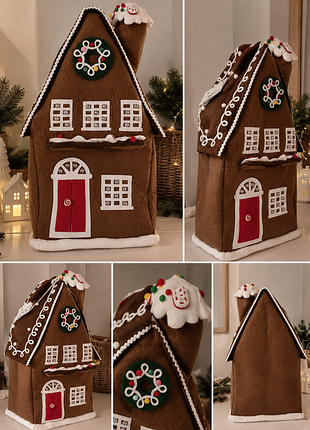Новорічний декоративний будиночок🎄🤎