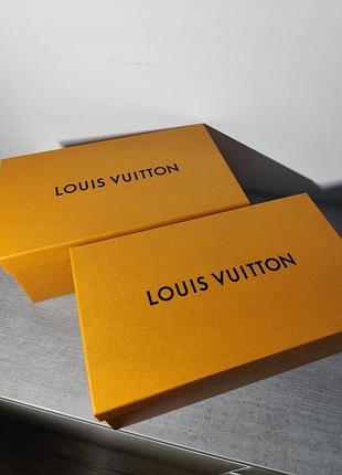Оригінальна прямокутна коробка louis vuitton lv 33*19*12 для взуття/сумки/подарунка зі знімною кришкою