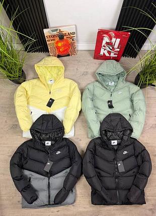 Куртка nike storm-fit чоловіча демісезонна зимова дута з капюшоном | nike terma fit | куртка зимова найк | чоловіча куртка найк |