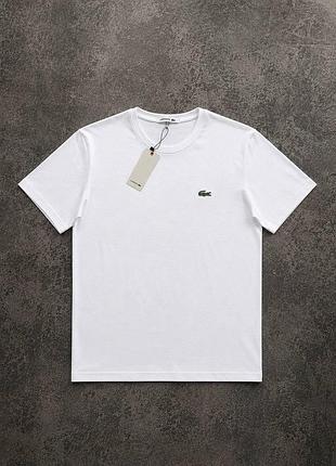 Футболка базовая lacoste белая