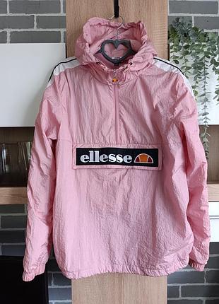 Ellesse анорак рожевий вітровка зірка з капюшоном