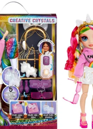 Лялька rainbow high creative crystals амая з аксесуарами