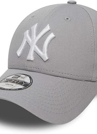 Оригінальна кепка new era yankees 9forty youth grey/white