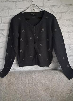 Стильный брендовый кардиган maison scotch в звездочки размер s-m
