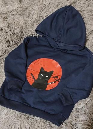 Кофточка с котиком ниндзя