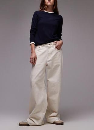 Вельветові широкі штани arket cloud low rise baggy wide leg