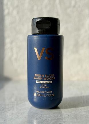 Парфумований чоловічий гель для душу fresh slate warm woods gel body wash victoria’s secret