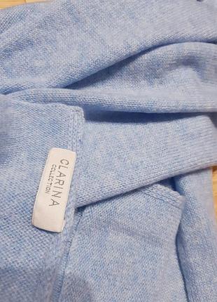Палантин жіночий clarina collection кашеміровий ніжно-блакитний