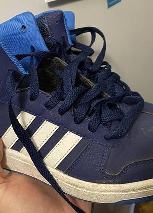 Кросівки adidas високі синьо-білі 3