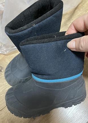 Чоботи зимові quechua sh100 warm синьо-чорні 25-26 розмір