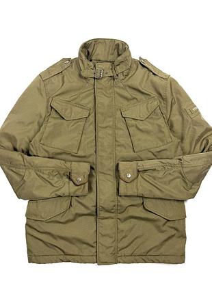 Стьобана утеплена куртка woolrich m-65 мілітарі бомбер хакі