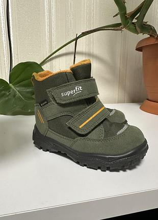 Дитячі зимові черевики superfit хакі 22 розмір