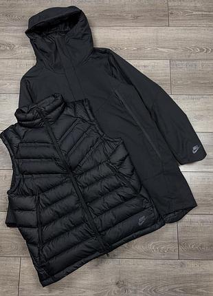 Оригінальна пухова куртка парка 2 в 1 nike m nsw dwn fill 2in1 jkt hd
