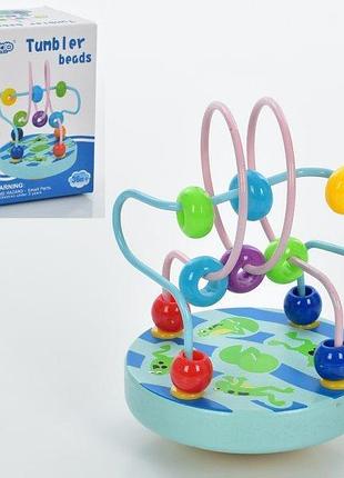 Дерев'яна іграшка лабіринт баланс із фігурками tree toys, md1958