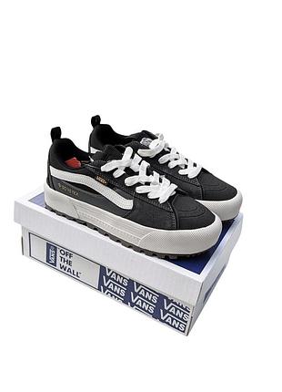 Чоловічі кеди vans old skool mte-1 чорні з сірим