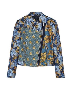 Жакет-косуха zara basic у квітковий принт (жаккард/принт) розмір xs