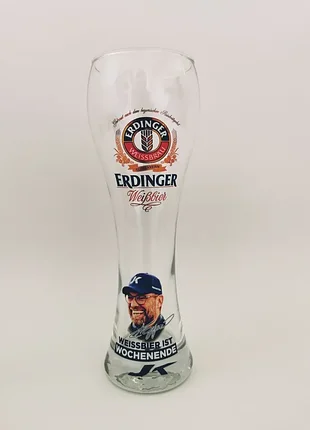 Пивний бокал erdinger weissbier jürgen klopp edition 0.5 л. юрген клопп,