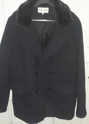 Мужское шерстяное пальто бушлат reiss), размер l