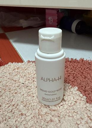 Отшелушивающий тоник с гликолевой кислотой alpha-h liquid gold rose (limited edition) объемом 30 мл