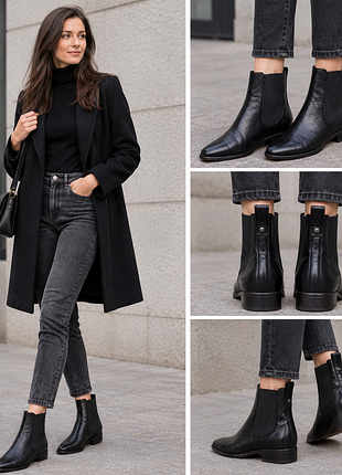 Ботинки, челси ugg, кожа, стелька овчина, р. 39