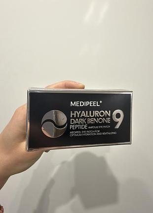 Патчі для шкіри навколо очей medi-peel hyaluron dark benone peptide 9