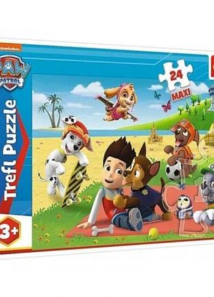 43461 trefl пазли "24 maxi" paw patrol веселощі на ковдрі, шт