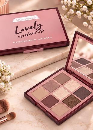 Тіні для повік glambee lovely 9 відтінків, 8.3 г