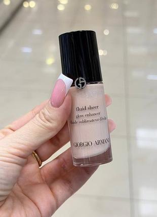 Тональный флюид - хайлайтер - armani fluid sheer glow enhancer - тон 7