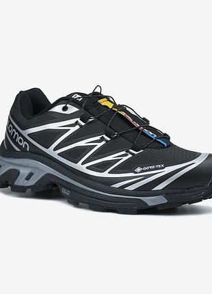 Кросівки salomon xt-6 black silver gore-tex