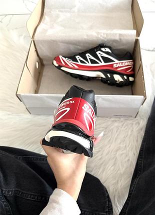 Кросівки salomon xt-6 black red gore-tex