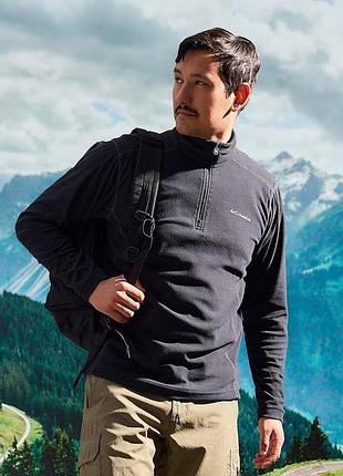Кофта чоловіча columbia klamath range ii half zip м чорна 4