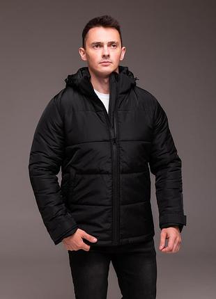 Зимова куртка casual чорна чоловіча