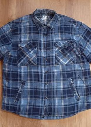 Утепленная куртка-рубашка george в клетку (shacket) линейка casual outfitter