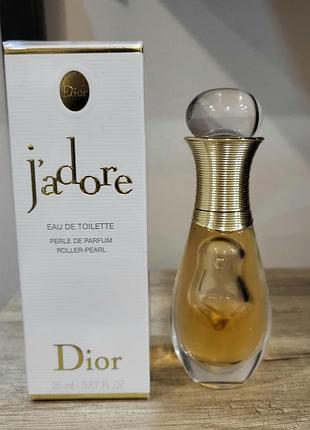 Парфуми christian dior j'adore eau de toilette roller-pearl 20 мл для жінок
