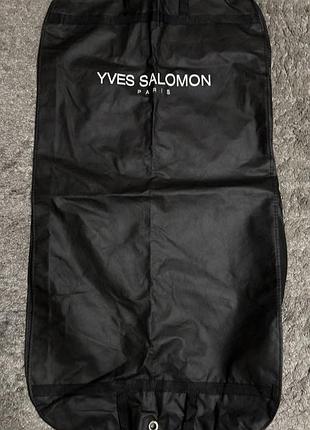 Чохол для одягу yves salomon travel bag з ручками чорний