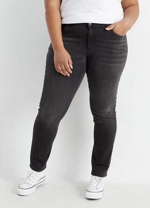 Джинси чорні скінні alexa skinny р.22 r укр.54-56