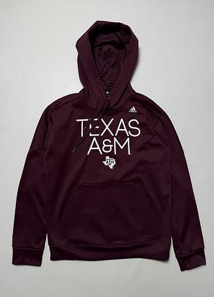 Мужское худи adidas texas a&amp;m aggies m бордовое ncaa college football