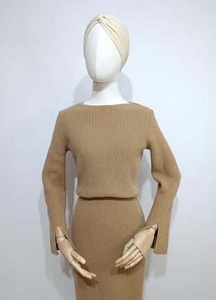 Вовняна сукня uniqlo/тепле плаття міді