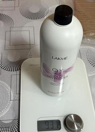 Окислювач для волосся lakme color developer 9v 2.7% 1000 мл