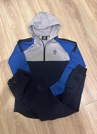 Чоловічий спортивний костюм gym king двійка з худі на блискавці