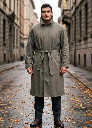 Брендовий чоловічий тренч carlo martino (xxl-3xl / розмір 56-58)