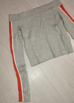 Плотный топ в рубчик джемпер h&amp;m новый
