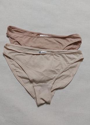 Набор 2шт брендовые хлопковые трусики слипы h&amp;m размер s