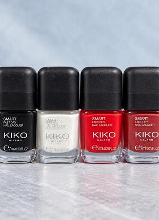 Лак для нігтів kiko milano kiko milano smart fast dry nail lacquer (об'єм 7 мл)