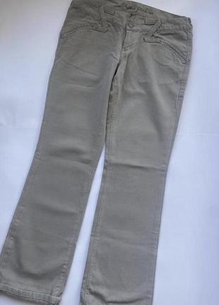 Стильные джинсы клеш aikons fashion в стиле y2k хаки оливковые джинсы bootcut flare размер 29/33 низкая посадка винтажные штаны деним
