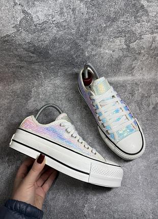 Жіночі кеди converse all star оригінал на платформі